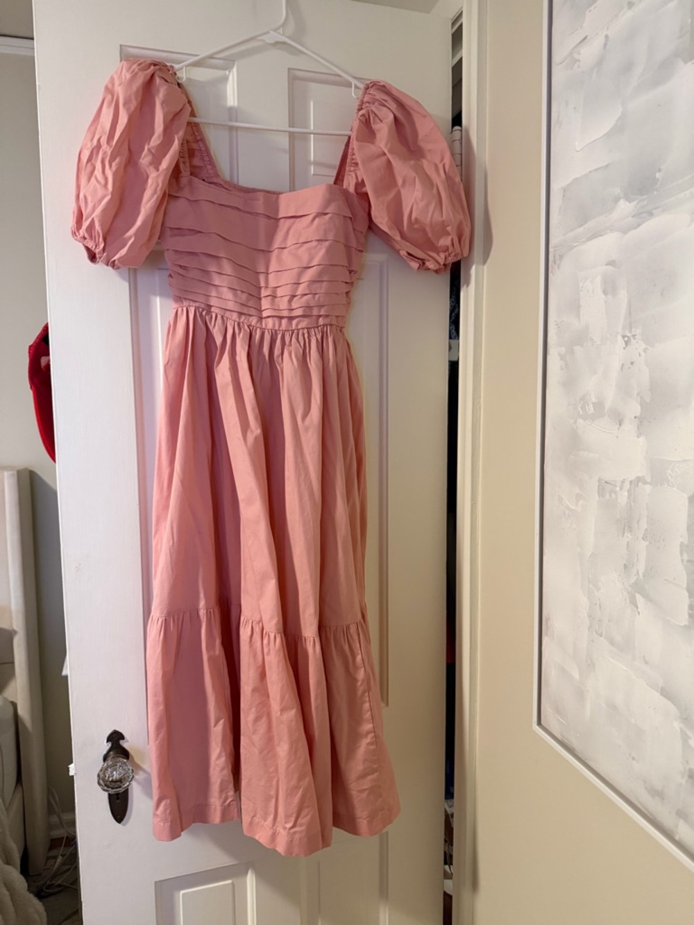 Abercrombie & Fitch Dusty Pink Tiered Dress